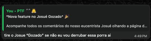 Screenshot da Solicitação